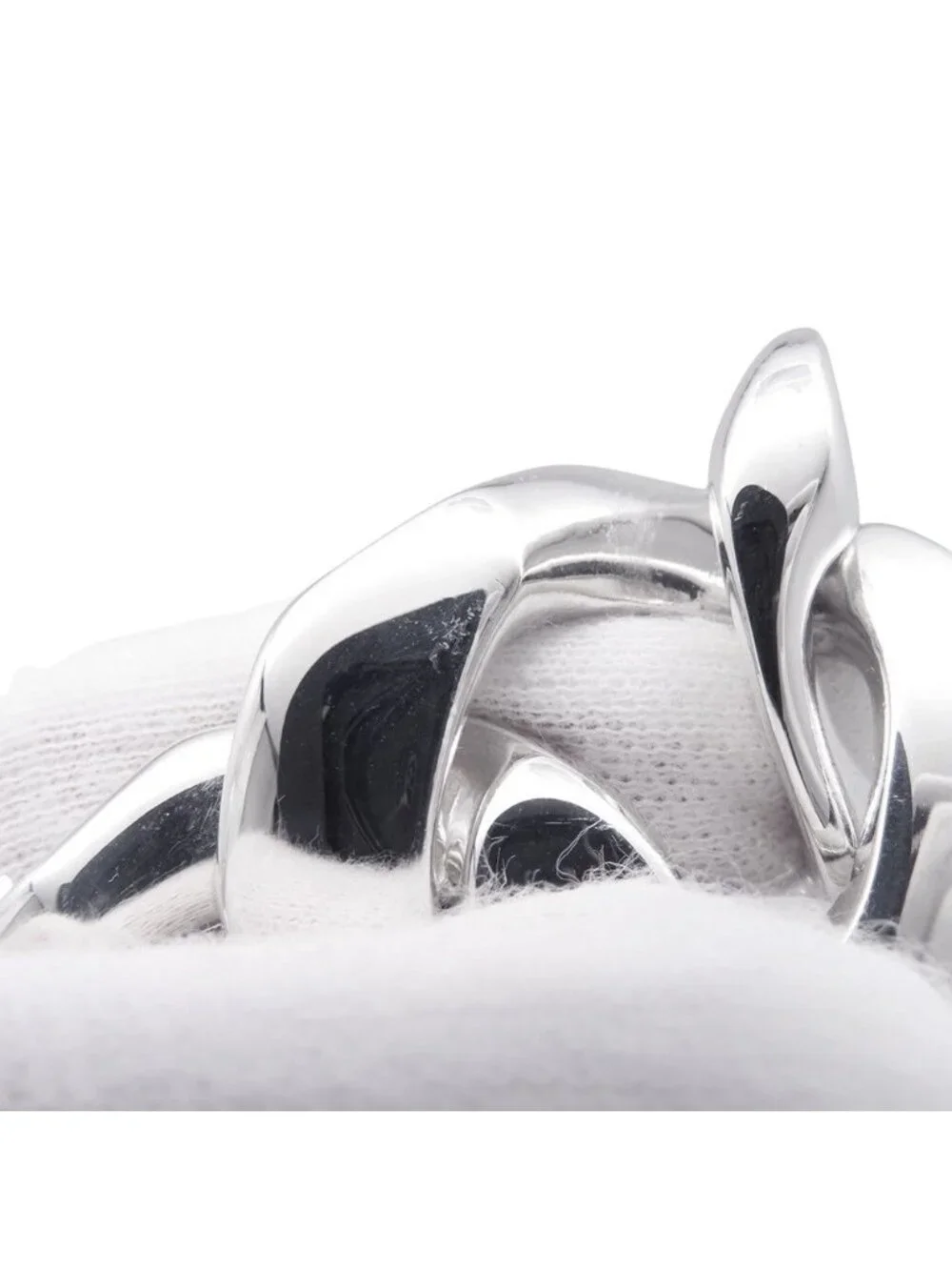 Hermes Bracelet Boucles Sellier Silver